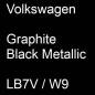 Preview: Volkswagen, Graphite Black Metallic, LB7V / W9.